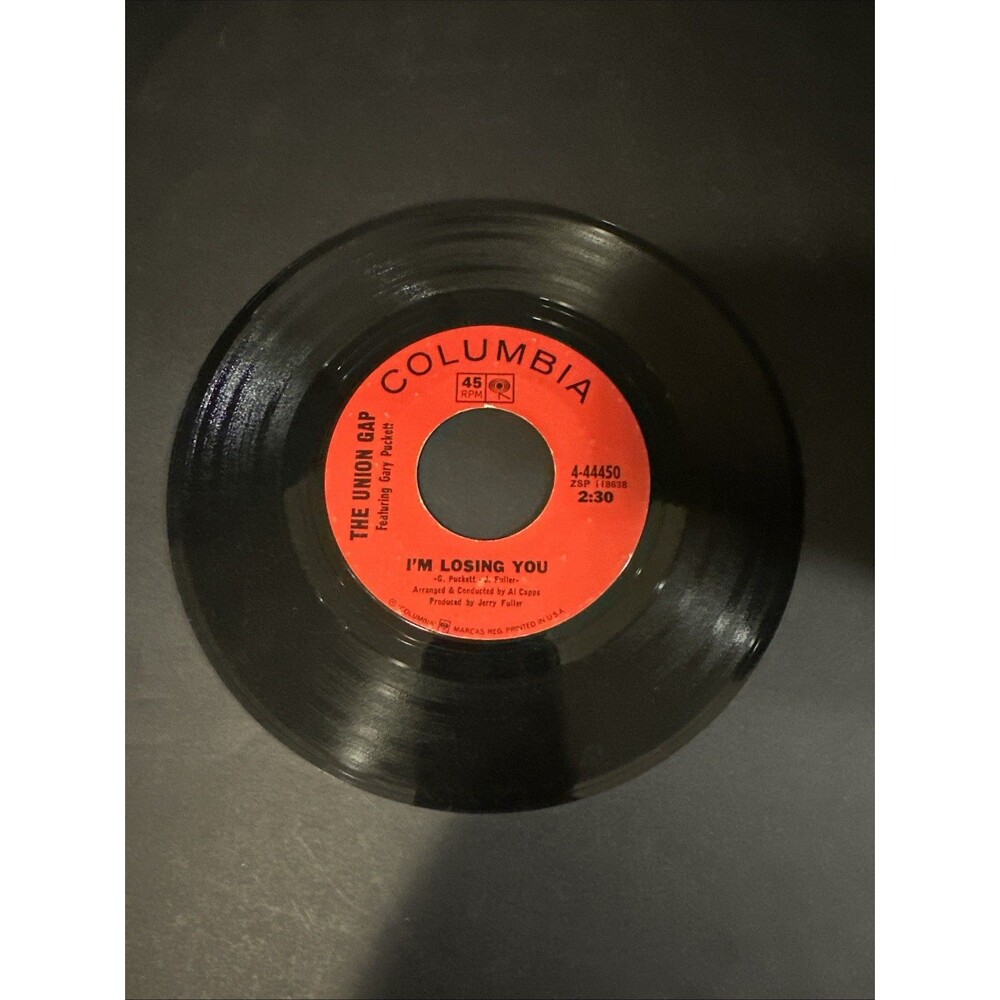 Columbia Records 45 The Union‎ Gap "Young Girl" "I'm Losing You"